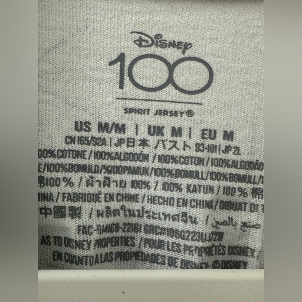 2 Spirit Jersey Disneyland Resort 100 Years Of Wonder Disney Size Medium tie dye - Picture 8 of 14